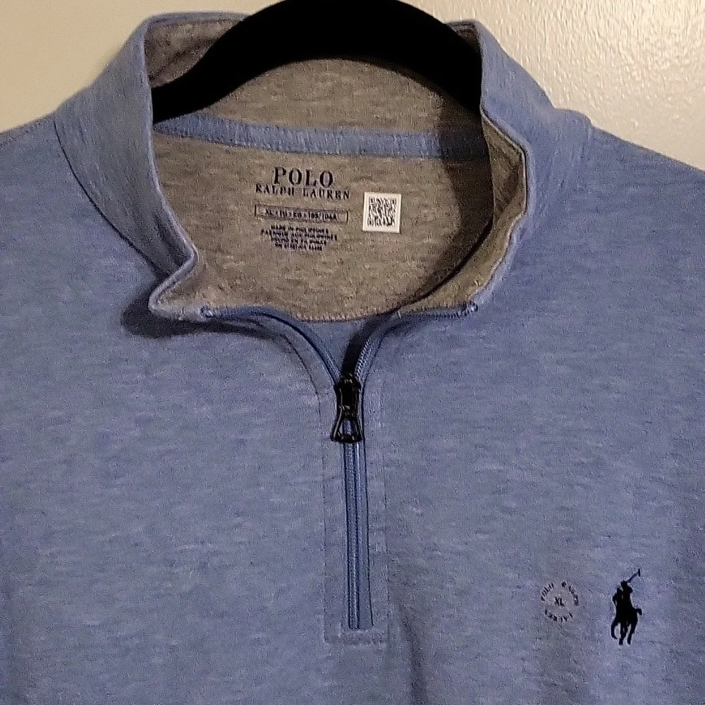 Men's Polo by Ralph Lauren Luxury Jersey Quarter-Zip Pullover (NWT) Size XL - Picture 2 of 9